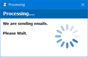 Email Processing Window